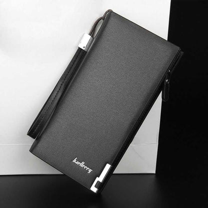 **Baellerry Long Wallet for Men & Women – Stylish Multi-Compartment Wallet for Cash, Cards & Daily Use – Black**