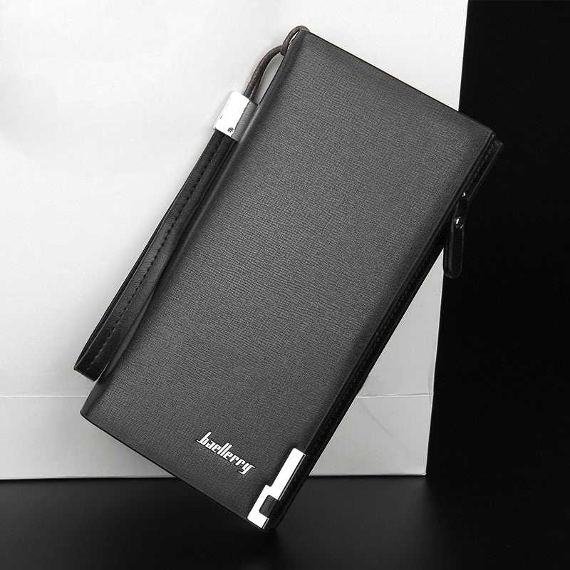 **Baellerry Long Wallet for Men & Women – Stylish Multi-Compartment Wallet for Cash, Cards & Daily Use – Black**