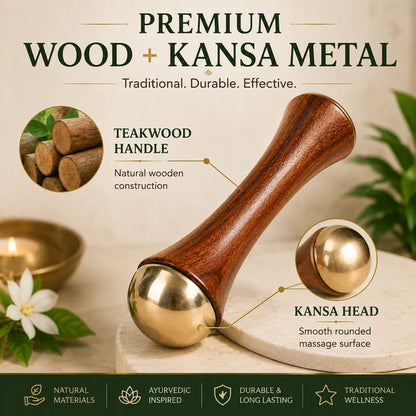 Premium Ayurvedic Kansa Massager - Natural & Chemical Free