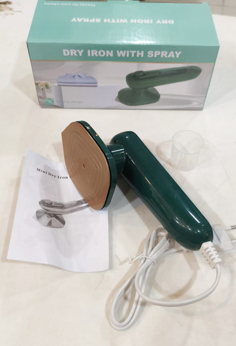 **Mini Electric Portable Iron – Wet & Dry Travel Garment Steamer**