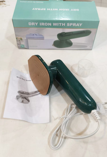**Mini Electric Portable Iron – Wet & Dry Travel Garment Steamer**