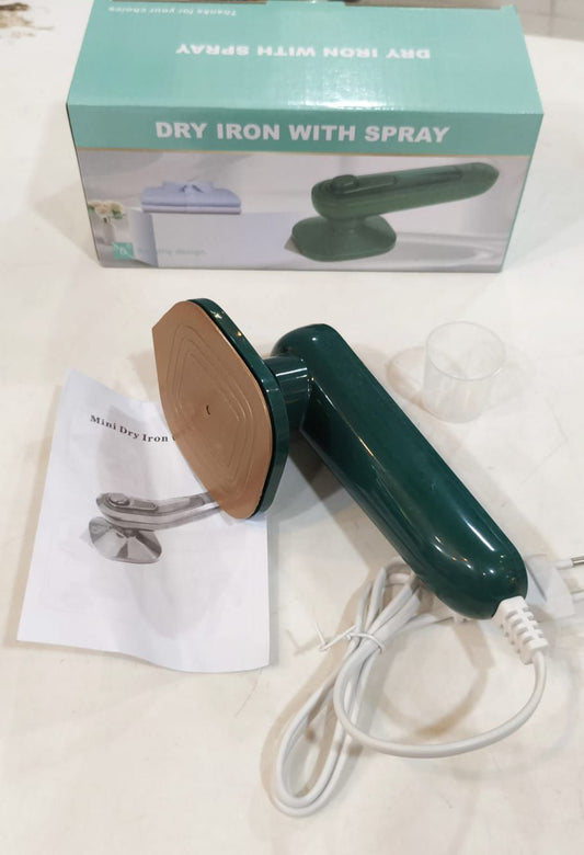 **Mini Electric Portable Iron – Wet & Dry Travel Garment Steamer**
