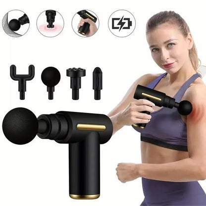 Smart Quiet Massage Gun with 4 Massage Heads