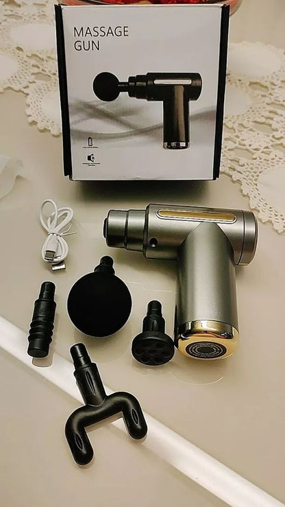 Smart Quiet Massage Gun with 4 Massage Heads